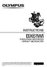 Olympus BX61WI Instructions Manual preview