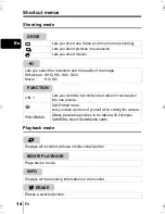 Preview for 14 page of Olympus C-120 - CAMEDIA - Digital Camera Basic Manual