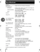 Предварительный просмотр 24 страницы Olympus C-180 D-435 Basic Manual