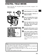 Предварительный просмотр 79 страницы Olympus C-2020ZOOM - CAMEDIA - Digital Camera Instructions Manual