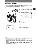 Предварительный просмотр 69 страницы Olympus C-3000 - 3.2MP Digital Camera Instructions Manual