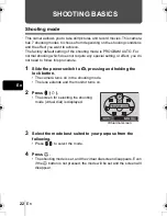 Предварительный просмотр 22 страницы Olympus C-315ZOOM Basic Manual