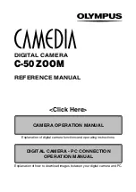 Предварительный просмотр 1 страницы Olympus C-50 - Camedia 5MP Digital Camera Reference Manual