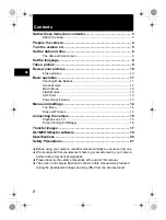 Preview for 2 page of Olympus C-530 Basic Manual