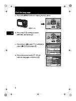 Предварительный просмотр 8 страницы Olympus C-530 Basic Manual