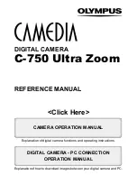 Предварительный просмотр 1 страницы Olympus C-750 - 4MP Digital Camera Reference Manual