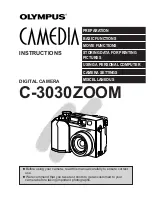 Olympus C3030 - 3.2MP Digital Camera Instructions Manual preview