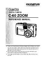 Preview for 2 page of Olympus C60 - C60 6MP Digital Camera Reference Manual