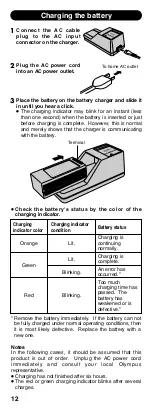 Preview for 12 page of Olympus Camedia B-20LPB Instructions Manual