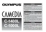 Olympus CAMEDIA C-1400L Instructions Manual preview