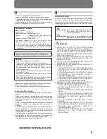 Preview for 3 page of Olympus Camedia C-21 Instructions Manual