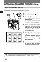 Предварительный просмотр 104 страницы Olympus CAMEDIA C-3030ZOOM Instructions Manual