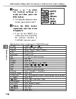 Предварительный просмотр 178 страницы Olympus CAMEDIA C-3040 Zoom Instructions Manual