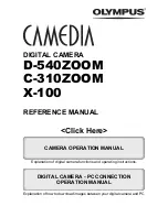 Предварительный просмотр 1 страницы Olympus CAMEDIA C-310 Zoom Reference Manual