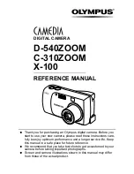 Предварительный просмотр 2 страницы Olympus CAMEDIA C-310 Zoom Reference Manual