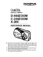 Предварительный просмотр 2 страницы Olympus CAMEDIA C-350 Zoom Reference Manual