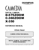 Предварительный просмотр 1 страницы Olympus Camedia C-360ZOOM Reference Manual