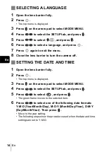 Preview for 14 page of Olympus Camedia C-450ZOOM Basic Manual