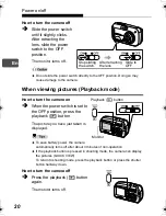 Предварительный просмотр 20 страницы Olympus CAMEDIA C-470 Zoom Basic Manual