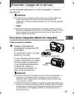 Предварительный просмотр 71 страницы Olympus CAMEDIA C-470 Zoom Basic Manual