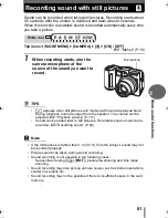 Предварительный просмотр 81 страницы Olympus CAMEDIA C-55 ZOOM Advanced Manual