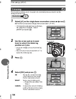 Предварительный просмотр 138 страницы Olympus CAMEDIA C-55 ZOOM Advanced Manual