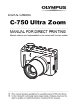 Preview for 1 page of Olympus Camedia C-750 Ultra Zoom Manual