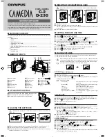 Предварительный просмотр 1 страницы Olympus Camedia D-230 Quick Start Manual