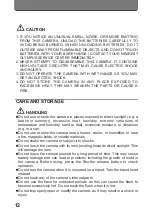 Preview for 12 page of Olympus CAMEDIA D-360L Instructions Manual