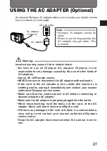 Предварительный просмотр 27 страницы Olympus CAMEDIA D-360L Instructions Manual