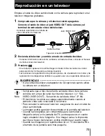 Предварительный просмотр 74 страницы Olympus Camedia D-390 Manual De Consulta