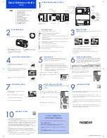 Предварительный просмотр 2 страницы Olympus CAMEDIA D-425 Quick Start Manual