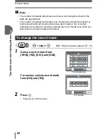 Предварительный просмотр 24 страницы Olympus CAMEDIA D-435 Advanced Manual