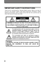 Preview for 2 page of Olympus CAMEDIA D-460ZOOM Instructions Manual