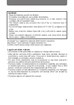 Preview for 7 page of Olympus CAMEDIA D-460ZOOM Instructions Manual