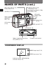 Предварительный просмотр 22 страницы Olympus CAMEDIA D-460ZOOM Instructions Manual