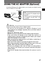 Предварительный просмотр 27 страницы Olympus CAMEDIA D-460ZOOM Instructions Manual