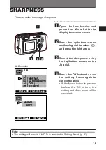 Предварительный просмотр 77 страницы Olympus CAMEDIA D-460ZOOM Instructions Manual