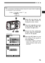 Предварительный просмотр 79 страницы Olympus CAMEDIA D-460ZOOM Instructions Manual