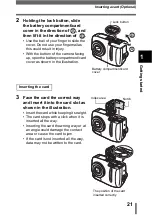 Предварительный просмотр 21 страницы Olympus CAMEDIA D-535 ZOOM Reference Manual