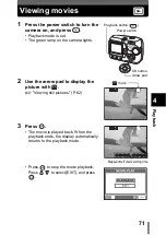 Предварительный просмотр 71 страницы Olympus CAMEDIA D-535 ZOOM Reference Manual