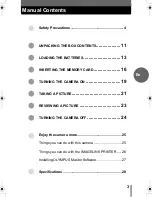 Preview for 3 page of Olympus CAMEDIA D-555 Zoom Basic Manual