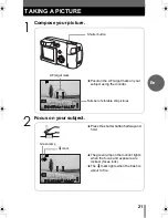 Предварительный просмотр 21 страницы Olympus CAMEDIA D-555 Zoom Basic Manual