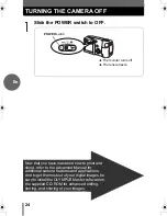Предварительный просмотр 24 страницы Olympus CAMEDIA D-555 Zoom Basic Manual