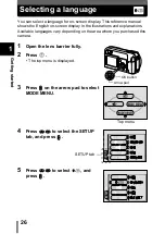 Предварительный просмотр 70 страницы Olympus CAMEDIA D-560 Zoom User Manual