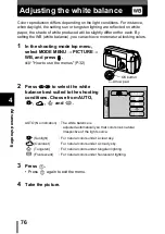 Предварительный просмотр 120 страницы Olympus CAMEDIA D-560 Zoom User Manual