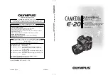 Предварительный просмотр 1 страницы Olympus CAMEDIA E-20N Reference Manual