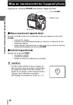 Предварительный просмотр 22 страницы Olympus CAMEDIA SP-500 UZ (French) Manuel Avancé
