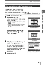 Предварительный просмотр 29 страницы Olympus CAMEDIA SP-500 UZ (French) Manuel Avancé