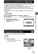 Предварительный просмотр 45 страницы Olympus CAMEDIA SP-500 UZ (French) Manuel Avancé